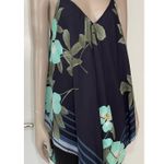 Unique spectrum Navy Floral Handkerchief Top Photo 3