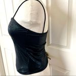 SheIn crocodile embossed black cami top Photo 6