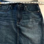 Madewell  Raw Hem Jeans Mini Skirt Size 27 Photo 10