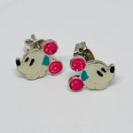 Disney Sterling Silver 925 Mickey Mouse Stud Earrings Photo 2