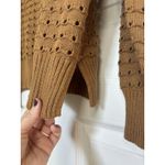 Joie  Brown Collared Sweater Size XS Preppy Sheer Contemporary Neutral Photo 5