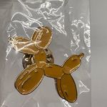 Fun Art Balloon Dog Pin‎ Brooch Lapel Pin Cute Puppy Dog Lover Gift Gold Photo 3