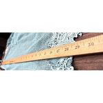 Simply Noelle Swim Coverup S/M Aqua Blue Sheer Lace Trim Summer Coquette Photo 4