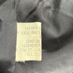 Vintage Black Leather Motorcycle Jacket motto jacket biker classic winter Size M Photo 8