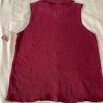 Classic Elements NWOT vintage  burgundy embroidered floral bead vest S dead stock Photo 13