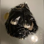 Soft Fluffy Rabbit Keychain Cute Plush Key Rings Faux Fur Keyring Pompom Black Photo 2