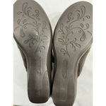 Womans Wear Ever Naria Size 8.5 M Brown Slip On Wedge Mules NWOT Photo 6