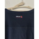 Ariat  Women’s FR AC V-Neck Top In Navy Cat Level 2 Size Large Breathable Photo 2