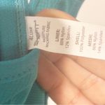 SheFit Size 4Luxe Turquoise Ultimate Sports Bra Zip Front Athletic Green Photo 2