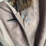 Vintage Indiana Pelisses Suede Leather Trench Coat Tan Made in France‎ 60s 70s Brown Size undefined Photo 7