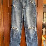 We The Free busted knees, distressed button, fly boot, cut jeans, size 27 Photo 0