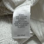 J. Jill White and Tan Embroidered Bohemian Milk Maid Renaissance Blouse XL Photo 7