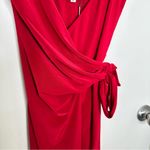 MISA Los Angeles NWT  Veronica Wrap Dress in Red Photo 5