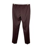 Hugo Boss Women’s Dress Pants Burgundy Wool Blend Size 10 Classic Fit Red Photo 1
