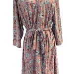 Lala Sleepwear Robe Pink Floral Tie Belt Womens 2X Size XXL Photo 0