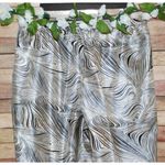 Mlle Gabrielle Women's Animal Print Crop Pants Size 24 Hip Zipper Elastic Waist Photo 5