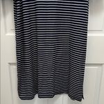 NWT Long Tall Sally Striped Navy and White Stretch Jersey Knit Dress Photo 11