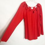 Fabletics  Carla Cut Out Off Shoulder Red-Orange Top Medium Photo 6