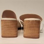 Joie  Olympia Slide Heeled Sandals Mules Women’s Bone White Cream Size 7.5 Photo 2