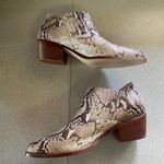 Anthropologie By  Marion Python Snakeskin Minimalist Coastal Cowgirl Bootie… Photo 1