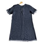 Urban Outfitters BDG  Chambray Blue Sweatshirt Raw Hem Dress Size Small Photo 7