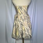 Anthropologie Anna Sui lace up side Corset Dress | 4 Yellow Photo 5