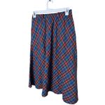 Requirements Vintage  Plaid Midi Skirt Size 9/10 Blue Red Green Elastic Waist Photo 8