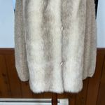 Funky Vintage 1980s D’Esprit Faux Fur Coat! Tan Size 16 Photo 2