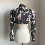 Custom Felted Wool Bolero Womens Sz Small Gray Multicolor Crop Jacket Photo 4