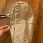 Tignanello Leather Bag Metallic Gold Shoulder Bag Magnetic Closure Photo 6