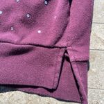 PINK - Victoria's Secret Victorias Secret PINK Burgundy Purple Rhinestone Crewneck Sweater Size Small Photo 3