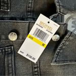 Michael Kors Grey Crop Denim Jacket Size M New Gray Size M Photo 12
