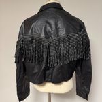 Beavely Fringe Jacket Black Size L Photo 2
