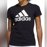 Adidas  Woman Badge of Sport Cotton Tee Black/white/ Photo 0