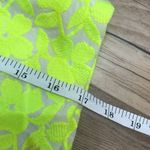 J.Crew Neon Bright Yellow Floral Embroidered Lined Short Mini Skirt size… Photo 73