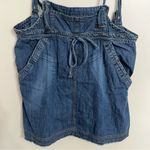 Pilcro Anthropologie  Denim Jean Overall Skirt Skirtall‎ Women's Size Large Photo 3