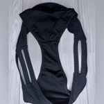 Shade & Shore  Women’s Black Striped Bikini Bottoms Photo 2