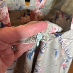 Storia NWT  Yalimapo Linen Blend Floral V-Neck Ruffle Sleeve Dress Size Medium Photo 13