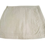 Glassons  Skirt Womens 8‎ Size White Mini Wrap Euro Flax Linen Viscose #EE2-2 Photo 0