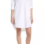Anthropologie Antropologie CAARA Boyfriend Shirt Dress white 100% cotton oversized XS Photo 0