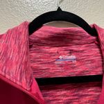 Columbia Sportswear Company Quarter-Zip Pullover Jacket Pink Cotton Sz M Photo 4