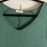 easel  Mineral Washed Gauze Loose Fit Top In green size large Photo 5