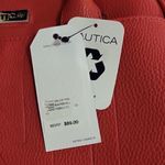 Nautica NWT  Red Satchel Crossbody Shoulder Bag Handbag Strap  Beautiful Red Satchel with Blue Adjustable Shoulder Strap Photo 2