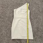 Michael Costello  x Revolve ivory one-shoulder mini dress size M Photo 9