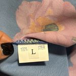 Royal blue size large Floral Halter Dress in Blue and Pink not lined no pockets Photo 7