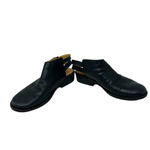 Latigo Cupcake Black Leather Open Back Booties Size 7 Photo 1