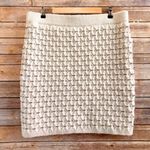Ellen Tracy  Sweater Skirt Women’s Size XL Ivory Cream Textured Knit Pull On NWT Photo 0