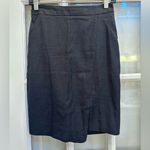 Tiger of Sweden Deep Sea Navy Wool Designer Chic Front Slit Pencil Skirt Size XS Blue Photo 8