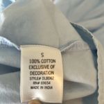 Miami Baby blue floral embroidery cotton cold shoulder mini dress Photo 4