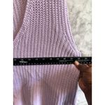 Free People Sweater V Neck Long Bell Sleeve Purple Knit Pullover S Photo 7